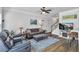 Comfortable living room with ample seating, hardwood floors, and a cozy atmosphere at 265 Valley Xing, Canton, GA 30114