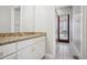 Bathroom with granite countertops and shower at 175 Oak Manor, Fayetteville, GA 30214