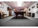 Basement featuring carpet, pool table, and overhead lighting at 84 Ledbetter Rd, Villa Rica, GA 30180