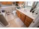 Functional bathroom with a single sink vanity, toilet, and neutral décor at 84 Ledbetter Rd, Villa Rica, GA 30180