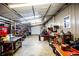 Well-equipped garage offers organized tools, equipment, and ample space for projects and storage at 84 Ledbetter Rd, Villa Rica, GA 30180