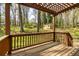 A cozy wooden deck offers a perfect outdoor space for relaxation and enjoying the natural surroundings at 2755 Austin Ln, Jonesboro, GA 30236