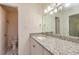 Modern bathroom with granite countertop and decorative lighting at 2755 Austin Ln, Jonesboro, GA 30236