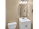 Stylish half bathroom features a modern vanity, decorative anchors, and sleek fixtures at 1093 Third St, Stone Mountain, GA 30083