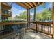 Charming outdoor patio with a peaceful view of the neighborhood at 401 Berkeley Woods Dr, Duluth, GA 30096