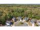 Wonderful aerial of a neighborhood nestled among lush green trees in a cul-de-sac at 327 Morning Frost, Canton, GA 30114