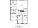 Second floor plan featuring primary bedroom, bathrooms, walk-in closet, and laundry area layout at 327 Morning Frost, Canton, GA 30114