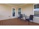 Covered patio with outdoor seating and pleasant natural light at 4915 Bergen Ct, Cumming, GA 30040