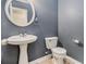 Powder room with pedestal sink at 432 Tanner Farm Dr, Rockmart, GA 30153