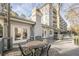 Deck area with outdoor dining and bench seating at 3203 Lenox Ne Rd # 32, Atlanta, GA 30324