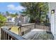 Wooden deck overlooking a fenced yard and surrounding homes at 89 Bridge View Dr, Marietta, GA 30066