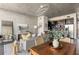 Open floor plan with modern living area that leads to the kitchen and dining at 480 John Wesley Dobbs Ne Ave # 716, Atlanta, GA 30312