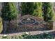 Stone entrance sign for Hampton Forest neighborhood with landscaping at 6450 Oak Valley Dr, Cumming, GA 30040