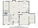 Detailed floor plan showcasing the layout of the house and the room dimensions at 975 Matt Springs Ct, Lawrenceville, GA 30045