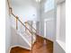Inviting foyer featuring a hardwood floor, stairs and lots of natural light at 6815 Fairgreen Dr, Suwanee, GA 30024