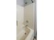 This is a close-up of the shower head, faucet, and tub in a clean and simple bathroom at 5070 Smithfield Rd, Bowdon, GA 30108
