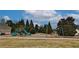 Community playground area with green slides, swings and mature trees at 1104 Aqua Shore Dr, Mcdonough, GA 30252