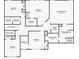 Upstairs floor plan with multiple bedrooms and bathrooms, plus a laundry room and primary closet at 2539 Larson Creek Cove, Duluth, GA 30097