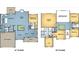 Detailed two-story home floor plan showcasing bedrooms, kitchen, and living areas at 5816 Creek Indian Dr, Sugar Hill, GA 30518