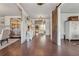 Spacious entryway with hardwood floors, stylish furnishings, and open access to living areas at 110 White Oak Trl, Cumming, GA 30028