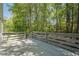 Back deck overlooking a private, wooded backyard at 1331 Windage Sw Ct, Marietta, GA 30008