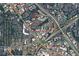 Aerial view of neighborhood with shopping centers, restaurants and easy access to highways at 407 Coleraine Se, Smyrna, GA 30080