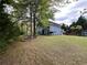 Spacious backyard with trees, manicured lawn and mature landscaping at 3147 Pine Needle Sw Ct, Lilburn, GA 30047