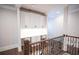 Upstairs landing features built-in desks, cabinets, and lighting for a functional workspace at 925 Sunny Meadows Ln, Marietta, GA 30062