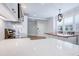 Stylish kitchen featuring white countertops, stainless steel appliances, and a breakfast bar at 925 Sunny Meadows Ln, Marietta, GA 30062