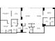 Detailed floor plan illustrating the layout of the home, including dimensions of each room at 1065 Peachtree Ne St # 2803, Atlanta, GA 30309