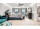 Spacious main bedroom with crown molding, carpet floors, and a Primary bath at 4568 Mantova Dr, Buford, GA 30519
