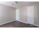 Comfortable bedroom featuring new laminate flooring, fresh paint, and standard features at 4684 City View Dr, Forest Park, GA 30297