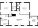 Detailed floor plan showing layout of bedrooms, bathrooms, kitchen, and living room at 4684 City View Dr, Forest Park, GA 30297