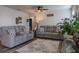 Cozy living room featuring comfortable seating, stylish decor, and ample natural light at 88 Oxford Ln, Kingston, GA 30145