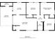 Detailed floor plan showcasing the layout of the home including kitchen, bedrooms, and living areas at 2304 Ousley Ct, Decatur, GA 30032