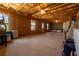 Spacious unfinished basement with exposed insulation and ample room for storage at 3482 Willow Meadow Ln, Douglasville, GA 30135