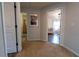 Hallway with doorways leading to bedroom and bathroom at 3482 Willow Meadow Ln, Douglasville, GA 30135