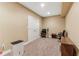 Cozy basement featuring neutral carpet, painted walls, and convenient closet space at 358 Nature Brook Se Walk, Smyrna, GA 30082