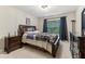 Bedroom with large bed and curtains at 358 Nature Brook Se Walk, Smyrna, GA 30082