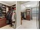 Bright walk-in closet featuring custom shelving and carpeted floor at 358 Nature Brook Se Walk, Smyrna, GA 30082