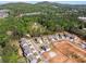 Panoramic aerial view of a development surrounded by lush greenery, offering scenic natural beauty at 461 Maypop Ln, Woodstock, GA 30188