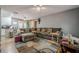 Comfortable living room featuring neutral colors, a plush sofa, and an open layout at 846 Orris Ln, Mableton, GA 30126