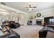 Comfortable living room with a fireplace and ample seating, perfect for Gathering gatherings at 2511 Day Break Way, Dacula, GA 30019