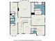 Second floor layout featuring bedrooms, bathrooms, and laundry room at 6150 Birchfield Trl, Cumming, GA 30041
