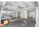A mirrored wall of a well-equipped gym, enhancing the workout space and visual appeal at 711 Cosmopolitan Ne Dr # 347, Atlanta, GA 30324