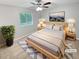 Comfortable bedroom featuring a cozy rug, natural-wood furniture, and a serene ambiance at 245 Adena W Ln, Atlanta, GA 30349