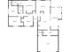 Detailed floor plan showcasing the layout of the home including bedrooms, baths, kitchen, and garage at 245 Adena W Ln, Atlanta, GA 30349