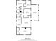 Detailed floor plan showing the home's layout, including room dimensions and the location of the screened porch at 3452 Ridgecrest Dr, Powder Springs, GA 30127