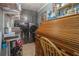 Bright and spacious laundry room with shelves, cabinets, and a vintage secretary at 6436 Alpine Rd, Rex, GA 30273