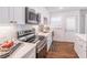 Updated kitchen featuring stainless appliances, bright countertops, and classic cabinetry at 3860 Carlton Dr, Atlanta, GA 30341